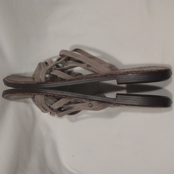 Sam Edleman Women's Georgette Brown Suede Strappy Flip Flop Sandals Sz 10M-Beach - Picture 6 of 8